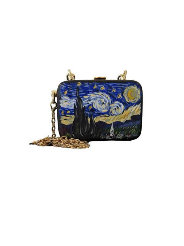 Van Gogh Inspired Wooden Bag