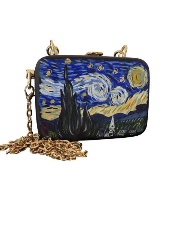 Van Gogh Inspired Wooden Bag