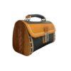 Exclusive Limited Edition Luxe Leren Tas – Handgemaakt met Walnoothout & Natuurlijke Bergbloemen
