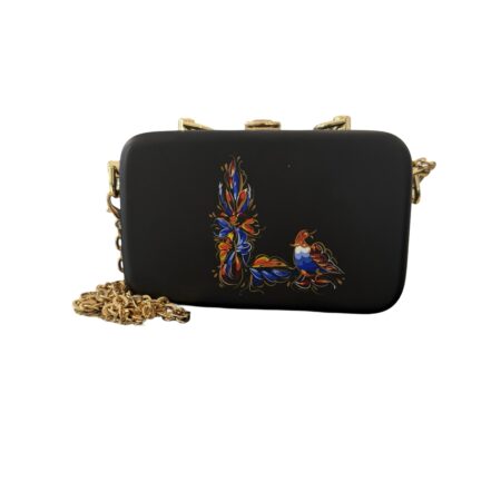 Handgemaakte houten tas – Armeense letter L kunst, handbeschilderd, unieke limited edition