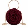 Handmade Crochet Rose Bag – Floral Crochet Handbag with Chain Strap