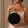Luxury Crochet Rose Purse – Elegant Handmade Floral Bag