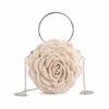 Designer Crochet Handbag – Handmade Rose Flower Purse