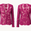 Exclusief Handgemaakt Italiaans Vest – Luxe Dames Vest van Viscose en Katoen Crochet