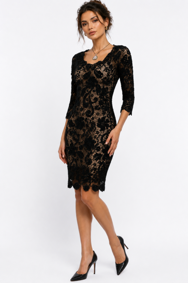 Handmade Crochet Dress Beige Mint | Unieke Exclusieve Gehaakte Jurk