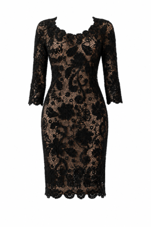 Handmade Crochet Dress Beige Mint | Unieke Exclusieve Gehaakte Jurk