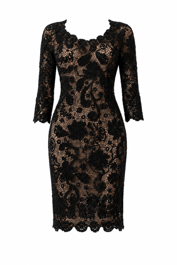 Handmade Crochet Dress Beige Mint | Unieke Exclusieve Gehaakte Jurk