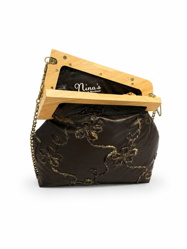 5006e5d6-8507-4d7e-a8f4-7acb5772a59b Handmade Eco Leather Shoulder Bag with Embroidery and Wooden Clasp | Nina’s Handwork Boutique