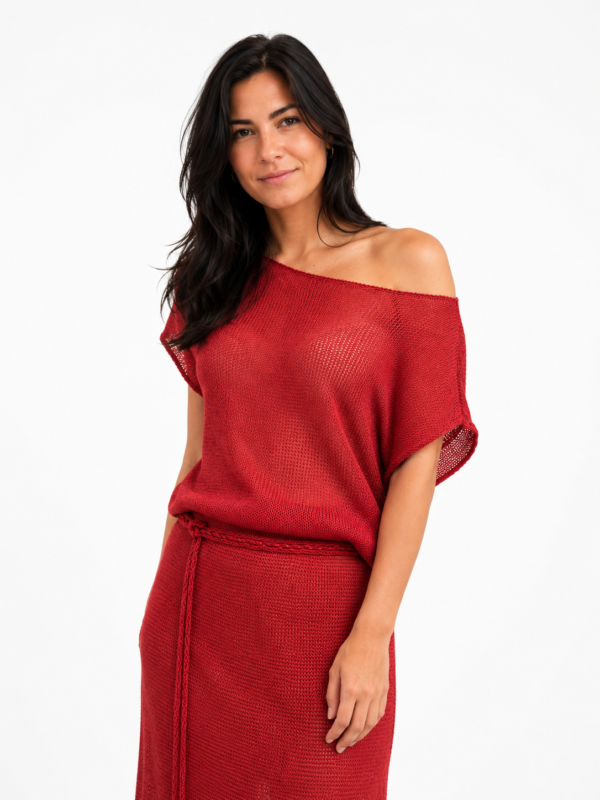 704b3a39-aaea-4f25-aa87-0e679f4f7609 Loro Piana Linen Beach Dress – Brick