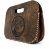 Handgemaakte Houten Clutch met Levensboom Motief – Unieke Artisan Tas