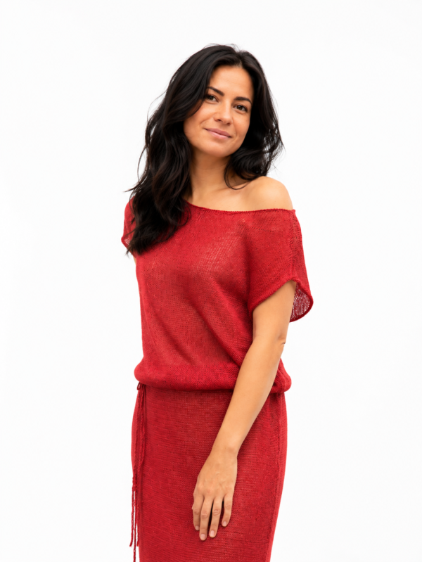 a4ec789e-441d-43ff-8e04-e8b04a493c7f Loro Piana Linen Beach Dress – Brick