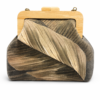 Exclusive Handmade Handbag with Wooden Clasp – Luxury Artisan Shoulder Bag