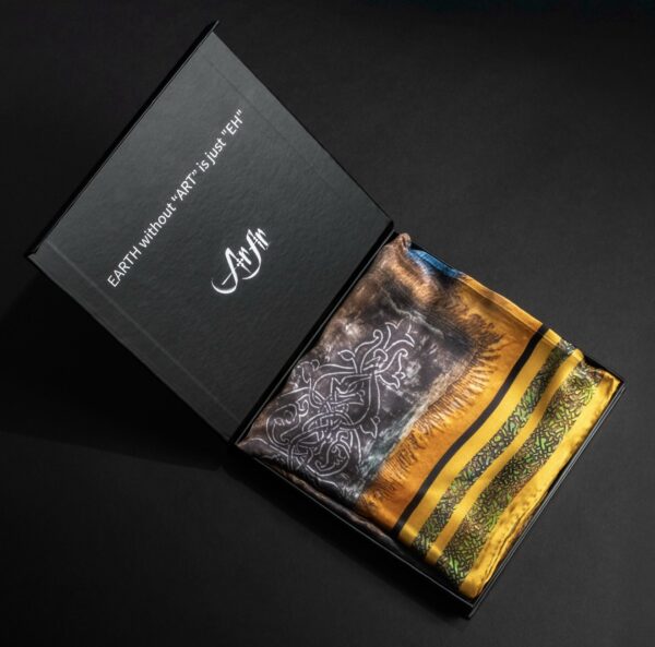 Nostalgia – Limited Edition Mulberry Silk Scarf | Wearable Art Collection