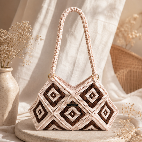 Luxe Handgemaakte Crochet Tas – Gehaakte Schoudertas Dames | Uniek Design Amsterdam