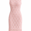 Luxe Gebreide Jurk Licht Zalmroze – Italiaans Katoen & Bamboe | Handmade Comfort Jurk XS–M