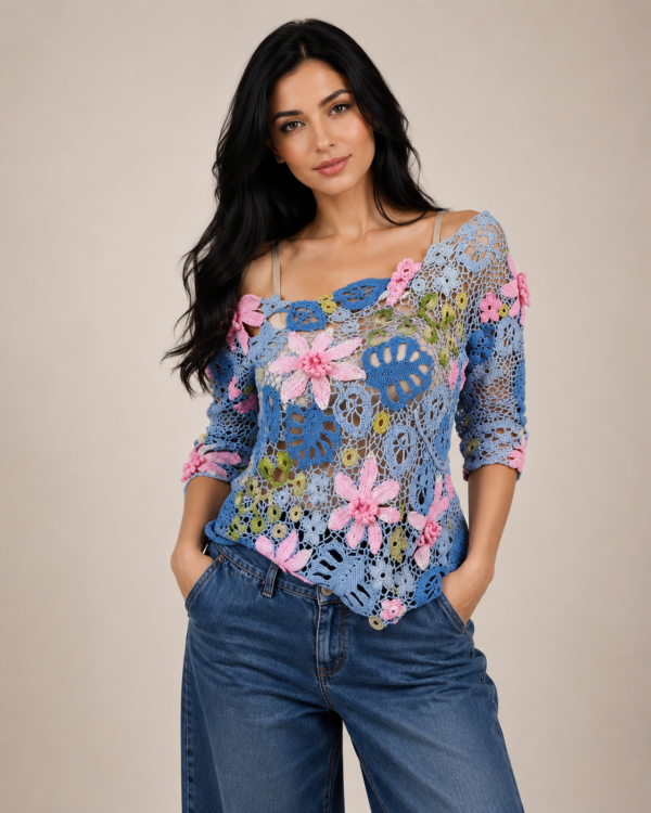 370b973d-26bc-436b-bcb7-acff7f2d251b-2 Luxury Handmade Irish Lace Crochet Top – Katoen & Viscose | Nina’s Handwork Boutique Amsterdam