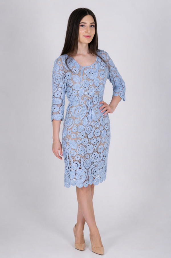 Handmade Crochet Jurk Dames – Katoen & Viscose – Exclusieve Irish Lace Jurk Amsterdam maat S-M