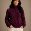 Luxe Handgemaakte Crochet Winterjas Dames – Wol met Warme Voering | Exclusive Handmade