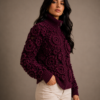 Luxe Handgemaakte Crochet Winterjas Dames – Wol met Warme Voering | Exclusive Handmade