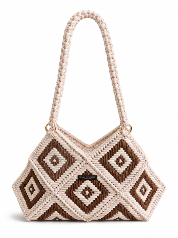 Luxe Handgemaakte Crochet Tas – Gehaakte Schoudertas Dames | Uniek Design Amsterdam