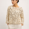 Handmade Irish Lace Crochet Top van Wol – Crème | Uniek & Exclusief