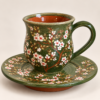 80442ca2-3969-4863-a5cb-7bde1c5993f2 Cherry Blossom β Premium Handgemaakt Keramiek Kopje met Schotel | Handgegraveerd & Handbeschilderd