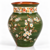 9246930f-5a7d-4fff-927e-4efab3989595 Unieke Handgemaakte & Handbeschilderde Keramische Vaas – Groen met Bloesemmotief | Exclusief Artisan Design Handgemaakte Keramische Vaas Groen – Handbeschilderd & Uniek