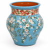 ba18d744-00fa-48b2-8f49-0c1a5d94eda6 Azure Blossom – Premium Handgemaakte Keramische Bloemenvaas | Handbeschilderd & Gegraveerd