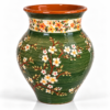 c8555c23-e1ab-43f7-90f9-898c986b2b22 Unieke Handgemaakte & Handbeschilderde Keramische Vaas – Groen met Bloesemmotief | Exclusief Artisan Design Handgemaakte Keramische Vaas Groen – Handbeschilderd & Uniek